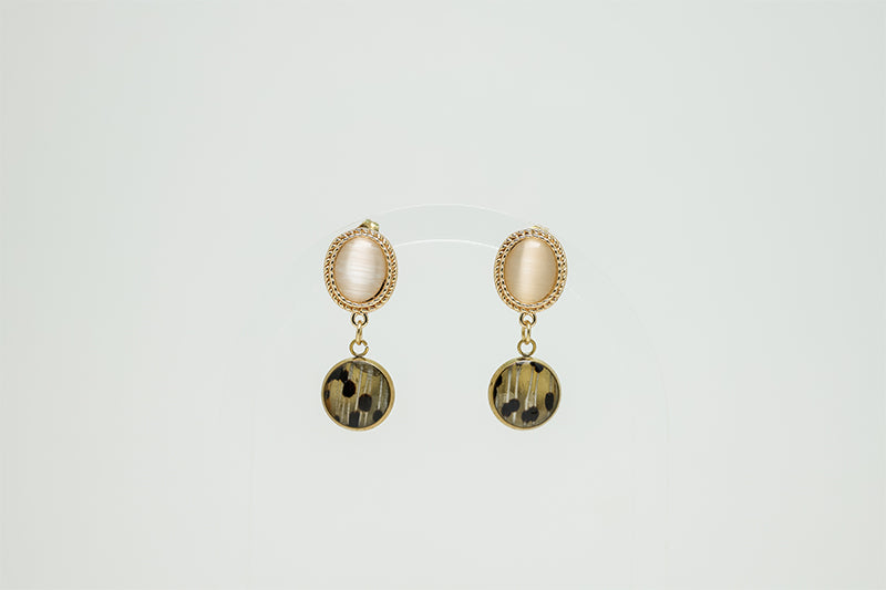 Freshwater Pearl Earrings on a white background.