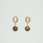 Freshwater Pearl Earrings on a white background.