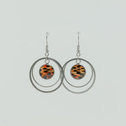 Large Silver Double Loops on a white background.