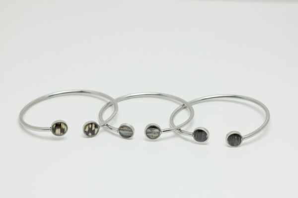 Double Silver Pendant Cuff - Image 2