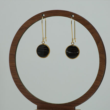 Golden Leverback Earrings