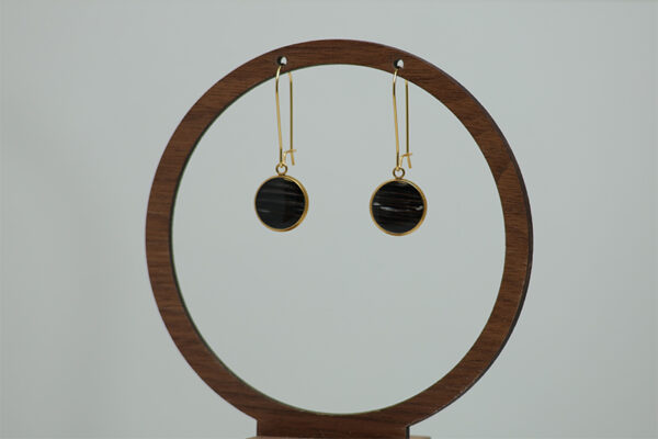 Golden Leverback Earrings