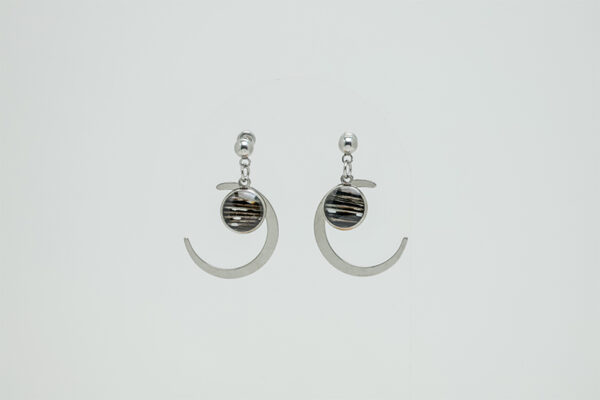 Silver Moons Earrings