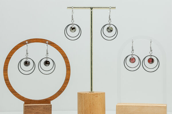 Small Silver Double Loops - Image 2